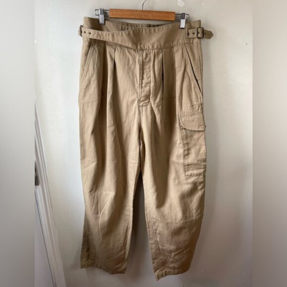 banana republic heritage explorer pant size 12 in Utilitarian Khaki linen cotton - Picture 5 of 13